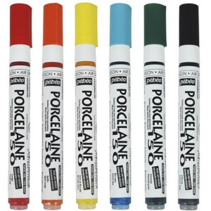 ΣΕΤ ΜΑΡΚΑΔΟΡΟΙ ΓΙΑ ΠΟΡΣΕΛΑΝΗ Pop 0,7mm 6ΤΕΜ PEBEO PORCELAINE 150