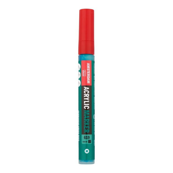 ΜΑΡΚΑΔΟΡΟΣ ΑΚΡΥΛΙΚΟΣ AMSTERDAM 4mm 619 Permanent Green Deep SW