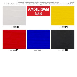 ΣΕΤ ΑΚΡΥΛΙΚΑ AMSTERDAM 5x120ml Mixing set