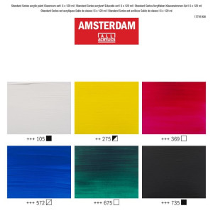 ΣΕΤ ΑΚΡΥΛΙΚΑ AMSTERDAM 6x120ml Classroom set