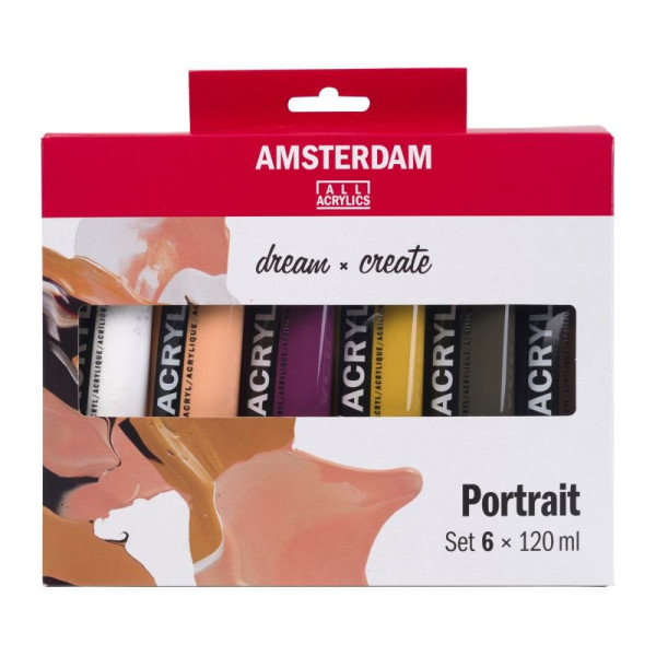ΣΕΤ ΑΚΡΥΛΙΚΑ AMSTERDAM 6x120ml Portrait set