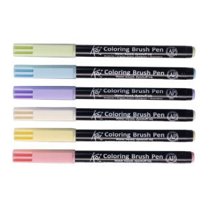 ΜΑΡΚΑΔΟΡΟΙ BRUSH PEN KOI COLOUR ΣΕΤ 6ΤΕΜ PASTEL