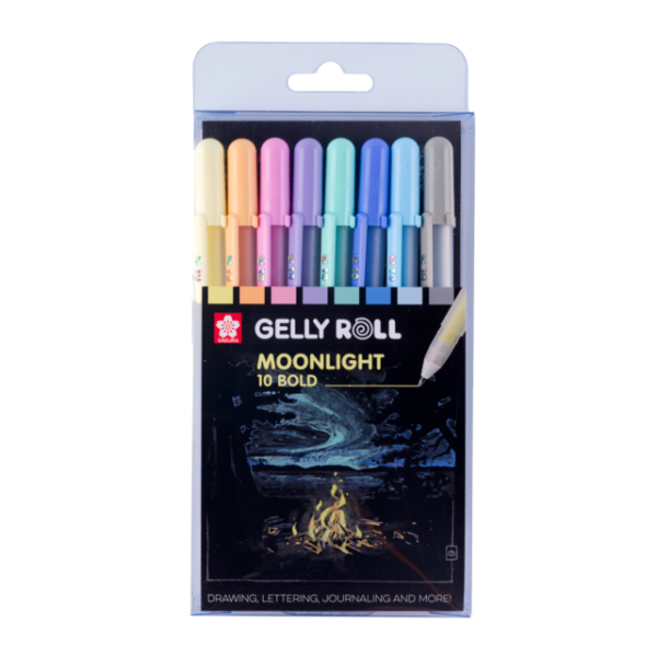 ΣΤΥΛΟ GELLY ROLL MOONLIGHT PASTEL ΣΕΤ 8ΤΕΜ BOLD 8