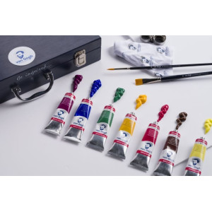 ΚΑΣΕΤΙΝΑ ΞΥΛΙΝΗ VAN GOGH ΑΚΡΥΛΙΚΑ 12ΧΡΩΜ x 40ml & ΑΞΕΣΟΥΑΡ