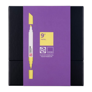 ΣΕΤ ΜΑΡΚΑΔΟΡΟΙ PANTONE 9TEM ΜΕ ΔΙΠΛΗ ΜΥΤΗ PASTEL TALENS ΣΕΤ ΜΑΡΚΑΔΟΡΟΙ PANTONE 9TEM ΜΕ ΔΙΠΛΗ ΜΥΤΗ PASTEL TALENS