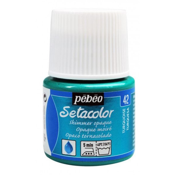 ΧΡΩΜΑ ΥΦΑΣΜΑΤΟΣ Turquoise Shimmer SETACOLOR OPAQUE 45ml