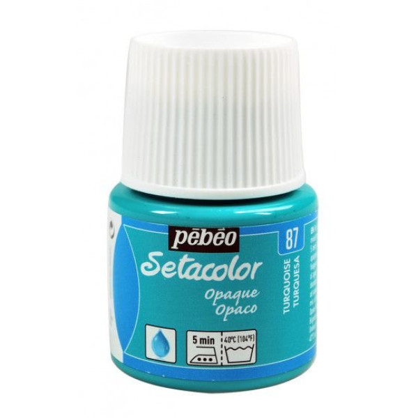 ΧΡΩΜΑ ΥΦΑΣΜΑΤΟΣ Turquoise SETACOLOR OPAQUE 45ml