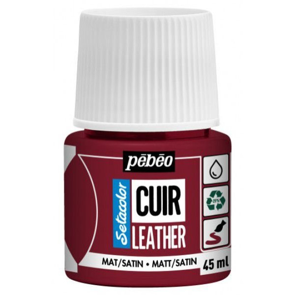 ΧΡΩΜΑ ΓΙΑ ΔΕΡΜΑΤΑ Deep red SETACOLOR LEATHER 45ml