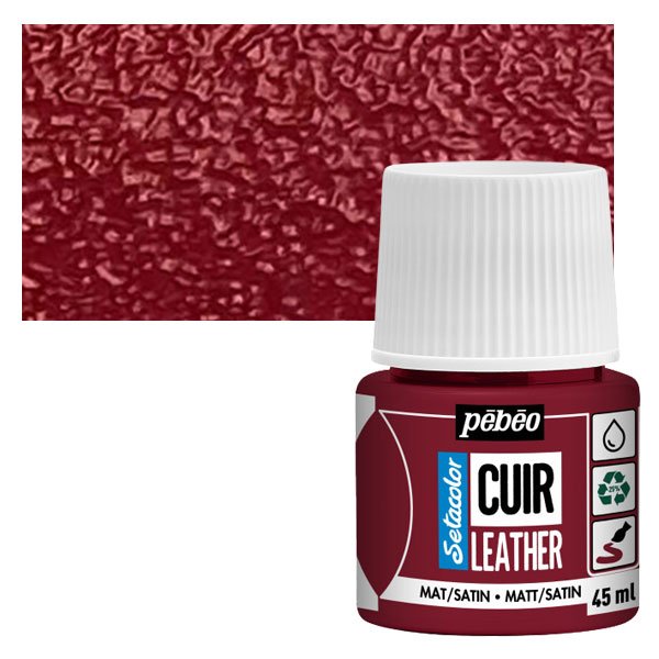 ΧΡΩΜΑ ΓΙΑ ΔΕΡΜΑΤΑ Deep red SETACOLOR LEATHER 45ml