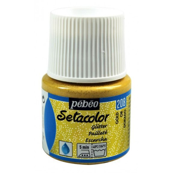 ΧΡΩΜΑ ΥΦΑΣΜΑΤΟΣ GLITTER Gold SETACOLOR LIGHT FABRICS 45ml