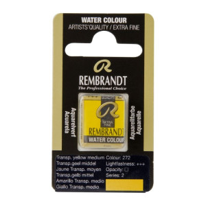 ΠΑΣΤΙΛΙΕΣ ΑΚΟΥΑΡΕΛΑΣ REMBRANDT S1 272 Transparent Yellow Medium