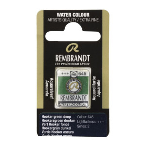 ΠΑΣΤΙΛΙΕΣ ΑΚΟΥΑΡΕΛΑΣ REMBRANDT S1 645 Hooker Green Deep