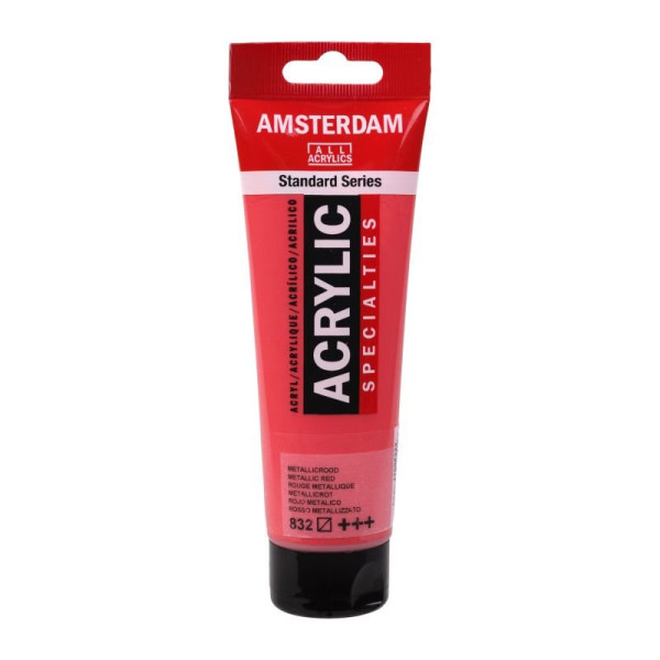 ΑΚΡΥΛΙΚΟ ΜΕΤΑΛΛΙΚΟ AMSTERDAM 120ml No.832 Metallic Red