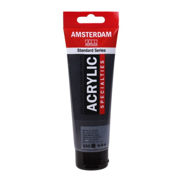 ΑΚΡΥΛΙΚΟ ΜΕΤΑΛΛΙΚΟ AMSTERDAM 120ml No.850 Metallic Black