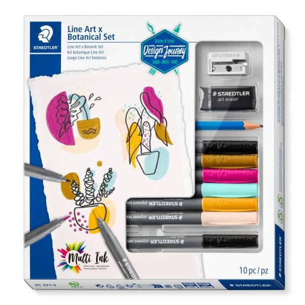 ΣΕΤ Brush Pens Line Art x Botanical Set 10ΤΕΜ