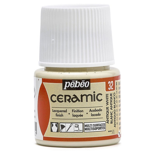 ΣΜΑΛΤΟ CERAMIC Antique White 45ml PEBEO