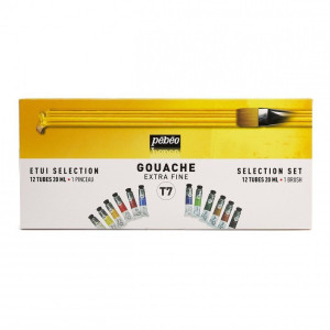 ΣΕΤ GOUACHE Τ7 Extra Fine 12 ΧΡΩΜΑΤΑ x 20ml PEBEO