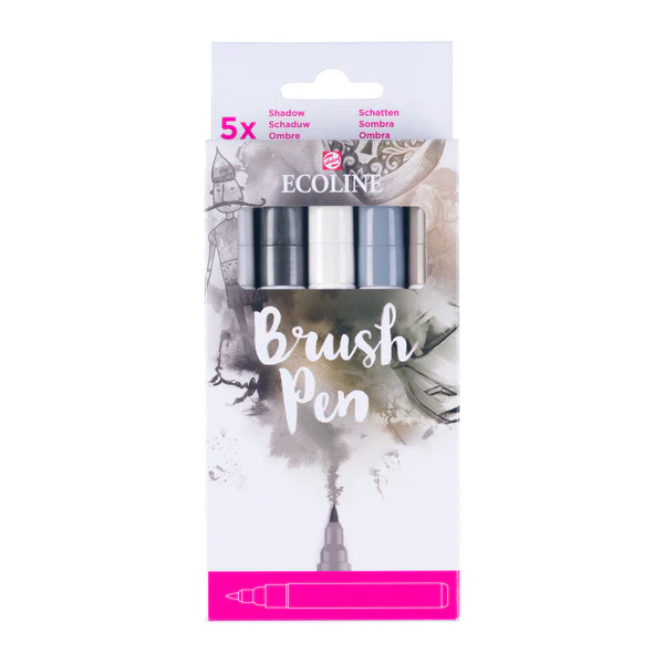 ΣΕΤ ECOLINE BRUSHPEN ROYAL TALENS 5TEM Shadow