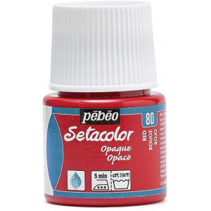 ΧΡΩΜΑ ΥΦΑΣΜΑΤΟΣ Red SETACOLOR OPAQUE 45ml