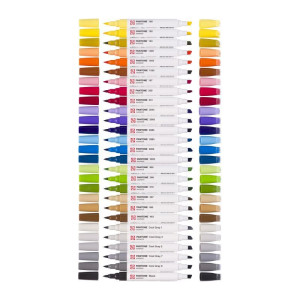 ΜΑΡΚΑΔΟΡΟΙ PANTONE  ΜΕ ΔΙΠΛΗ ΜΥΤΗ  Water Based Markers 27ΤΕΜ