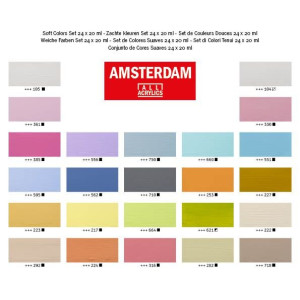 ΣΕΤ ΑΚΡΥΛΙΚΑ AMSTERDAM 24x20ml Soft colors