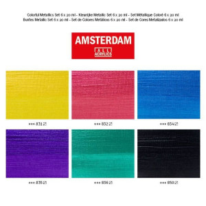 ΣΕΤ ΑΚΡΥΛΙΚΑ AMSTERDAM 6x20ml Colorful Metallic ΣΕΤ ΑΚΡΥΛΙΚΑ AMSTERDAM 6x20ml Colorful Metallic