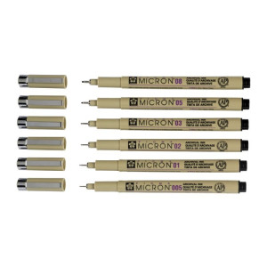 ΜΑΡΚΑΔΟΡΑΚΙΑ PIGMA MICRON SET 6 BLACK 4  2