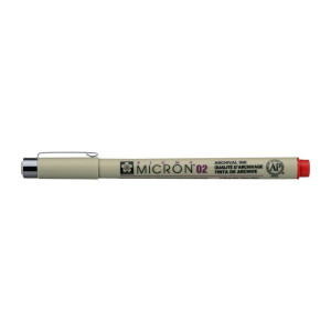 ΜΑΡΚΑΔΟΡΟΣ SAKURA MICRON 02 ΚΟΚΚΙΝΟ PIGMA