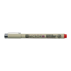 ΜΑΡΚΑΔOΡΟΣ SAKURA  MICRON 05  ΚΟΚΚΙΝΟ PIGMA