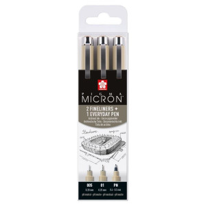 ΜΑΡΚΑΔΟΡΟΣ PIGMA MICRON SET 3 URBAN#