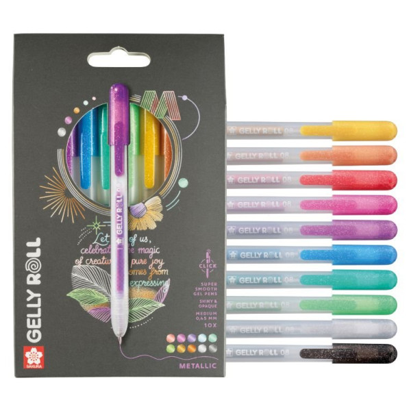 ΜΑΡΚΑΔΟΡΟΙ GELLY ROLL RETRO METALLIC  SET 10