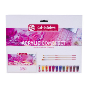 TALENS ART CREATION ACRYLIC COMBISET WITH PAPER