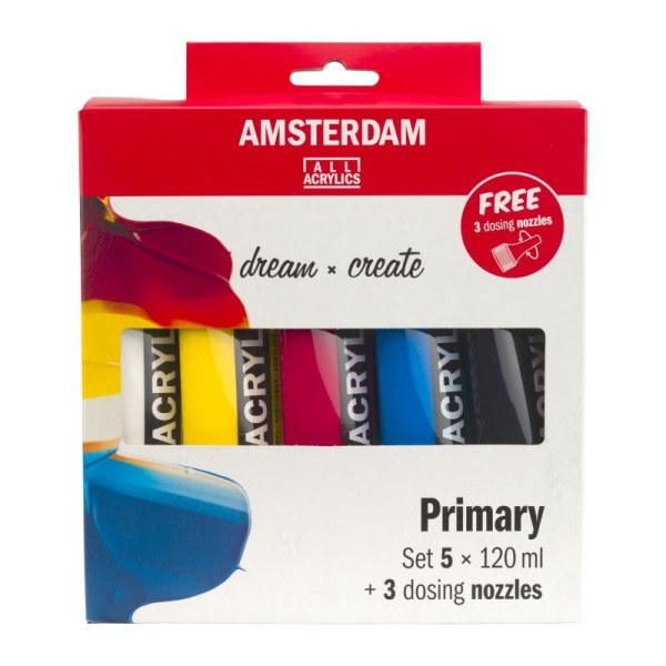ΣΕΤ ΑΚΡΥΛΙΚΑ AMSTERDAM 5x120ml & 3 ΑΚΡΟΦΥΣΙΑ