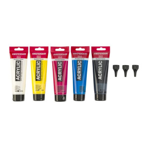 ΣΕΤ ΑΚΡΥΛΙΚΑ AMSTERDAM 5x120ml & 3 ΑΚΡΟΦΥΣΙΑ