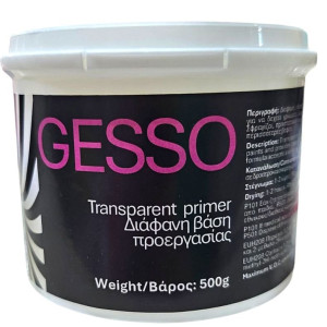 ΑΣΤΑΡΙ  GESSO ΔΙΑΦΑΝΟ  500ML  ΥΠΟΣΤΡΩΜΑ ΖΩΓΡΑΦΙΚΗΣ