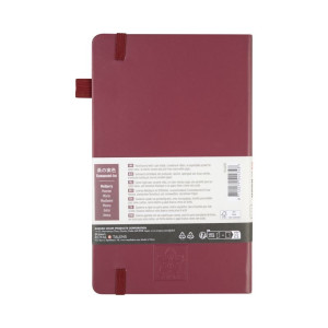ΜΠΛΟΚ 13x21 Mulberry ΡΙΓΕ ΜΕ ΛΑΣΤΙΧΟ SAKURA 80 ΦΥΛΛΑ