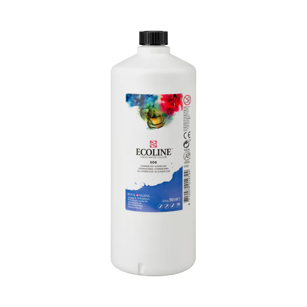 ECOLINE LIQUID WATERCOLOUR BOTTLE ROYAL 990ml 506 Ultramarine Deep