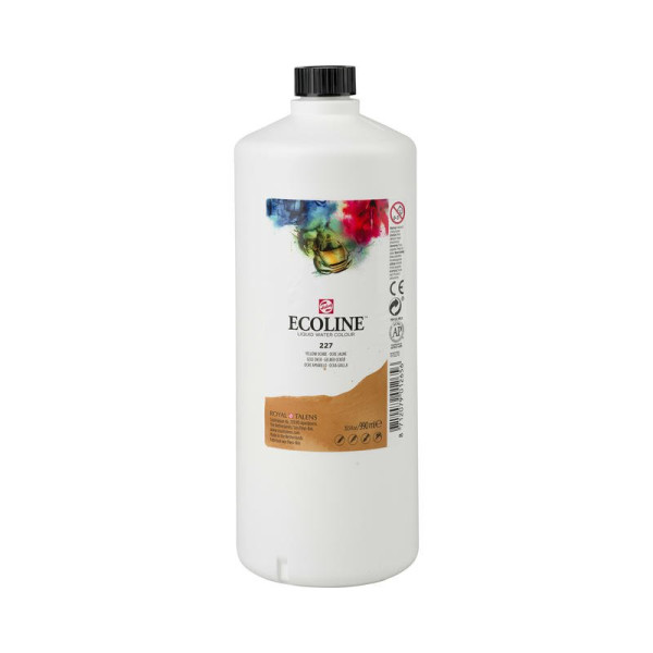 ECOLINE LIQUID WATERCOLOUR BOTTLE ROYAL 990ml 227 Yellow Ochre