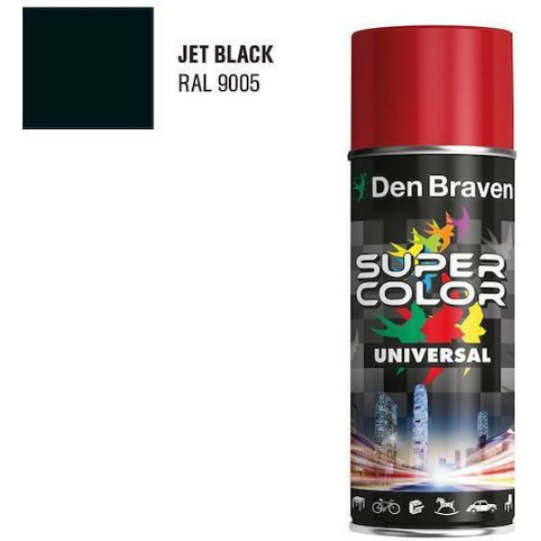 ΣΠΡΕΙ ΑΚΡΥΛΙΚΟ DEN BRAVEN BOSTIK 9005 ΜΑΥΡΟ GLOSS 400ML