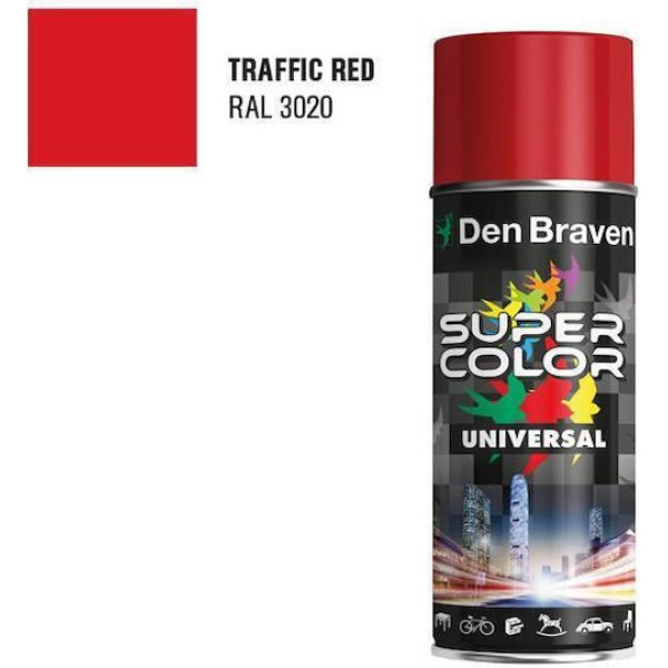 ΣΠΡΕΙ DEN BRAVEN BOSTIK ΜΕΤΑΛΛΙΚΗΣ ΑΠΟΧΡΩΣΗΣ ΚΟΚΚΙΝΟ 400ML