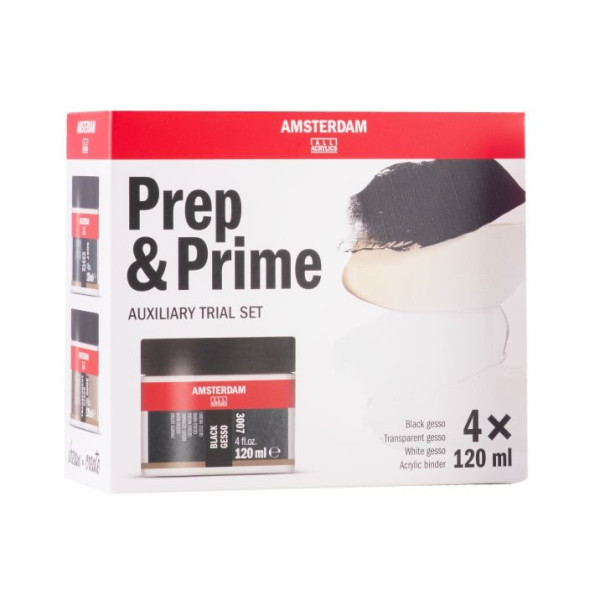 ΣΕΤ AMSTERDAM  MEDIUM PREP AND PRIME 4x120ml