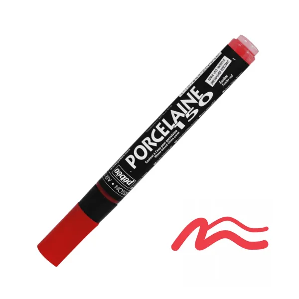 ΜΑΡΚΑΔΟΡΟΣ ΠΟΡΣΕΛΑΝΗΣ ΜΕ ΒΑΣΗ ΤΟ ΝΕΡΟ Scarlet Red 1,2mm PORCELAIN 150