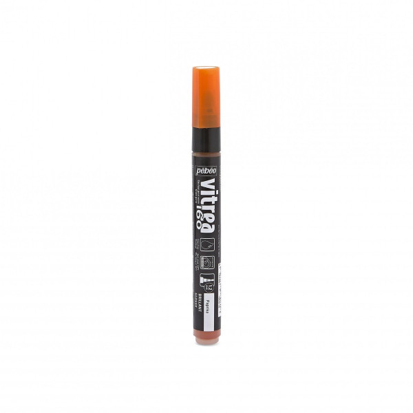 ΜΑΡΚΑΔΟΡΟΣ ΓΥΑΛΙΟΥ ΜΕ ΒΑΣΗ ΤΟ ΝΕΡΟ Glossy Paprika 1,2mm VITREA