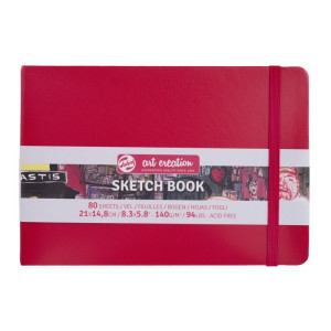 ΜΠΛΟΚ ΣΧΕΔΙΟΥ 15x21 Red ΠΛΑΓΙΟ ΜΕ ΛΑΣΤΙΧΟ ART CREATION 140g 80 ΦΥΛΛΑ