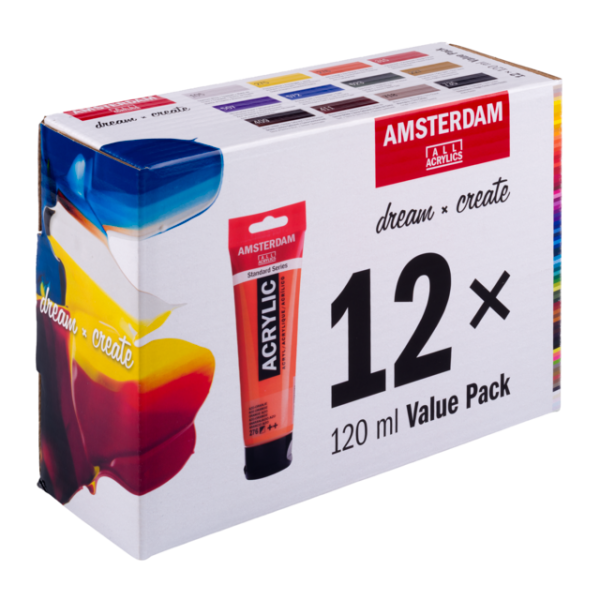 ΣΕΤ ΑΚΡΥΛΙΚΑ AMSTERDAM 12TEMx120ml Value Pack