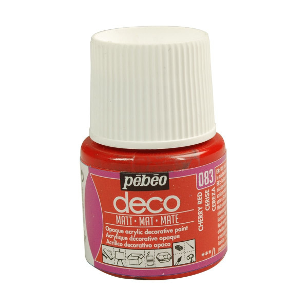 DECO MATT 45ml CHERRY RED