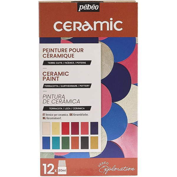 ΣΕΤ ΧΡΩΜΑΤΑ ΓΙΑ ΚΕΡΑΜΙΚΑ 12x20ml PEBEO CERAMIC