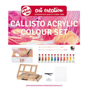 ΣΕΤ CALLISTO ΚΑΒΑΛΕΤΟ ΣΕ  ΚΟΥΤΙ ΜΕ ΑΚΡΥΛΙΚΑ ΚΑΙ ΑΞΕΣΟΥΑΡ SPAIN