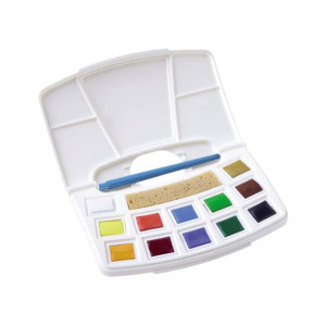 WATERCOLOUR  POCKET BOX ART CREATION  12TEM ΣΕ ΚΑΣΕΤΙΝΑ