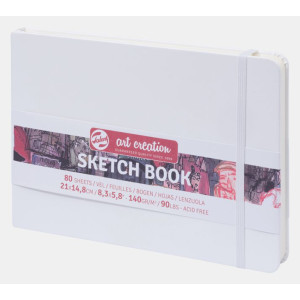 ΜΠΛΟΚ ΣΧΕΔΙΟΥ 15x21 White ΠΛΑΓΙΟ ΜΕ ΛΑΣΤΙΧΟ ART CREATION 140g 80 ΦΥΛΛΑ